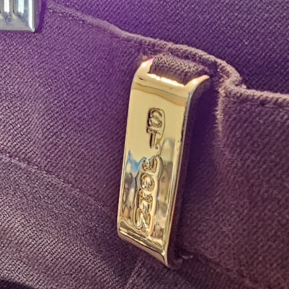 Vintage St. John Sport Bootcut Brown and Gold Jeans - Size 6 WKC Dog Show - Picture 2 of 8